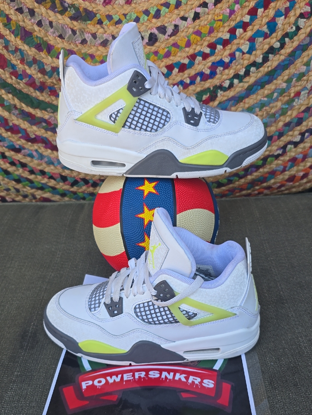 JORDAdans Gs  4 Lime Green